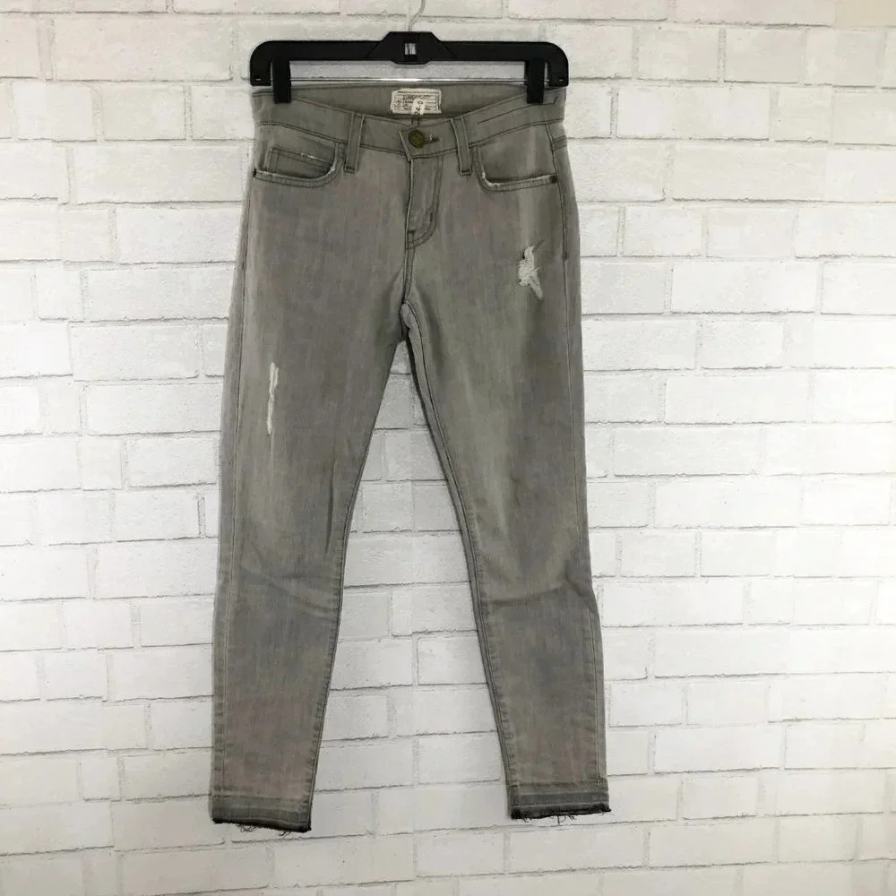Current/Elliott Stiletto Dillon Gray Skinny Jeans Women's Waist Size 24
